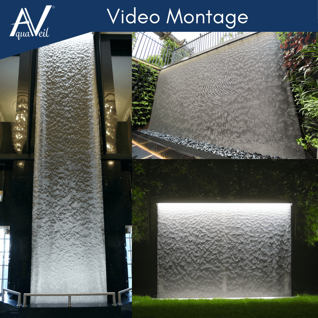 Montage of AquaVeil® Water Walls image