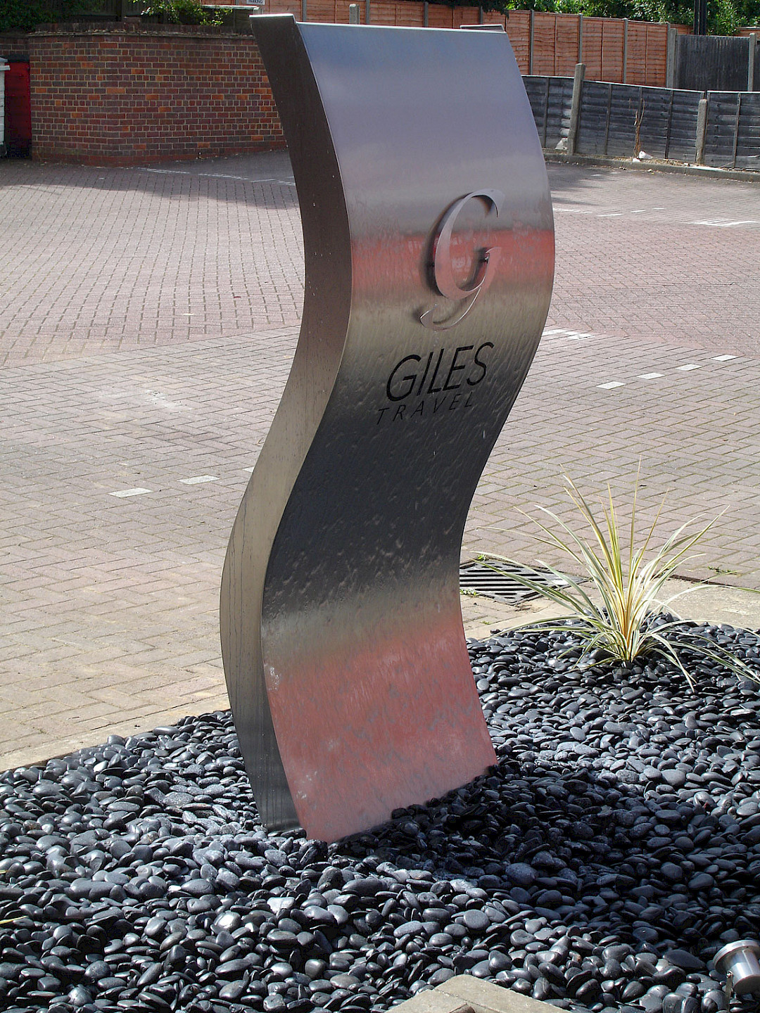 Vertical Wave Bespoke Stainless Steel Water Feature image