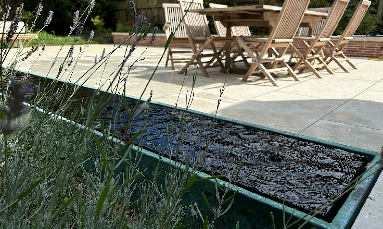 Rill Amaya Bronze Garden Water Rill image