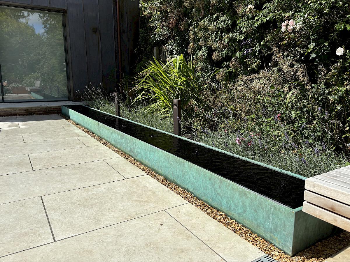 Rill Amaya Bronze Garden Water Rill image