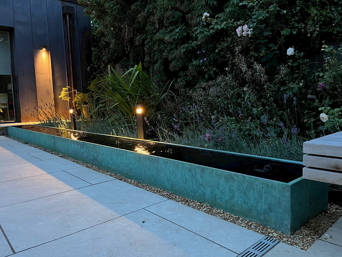 Rill Amaya Bronze Garden Water Rill image